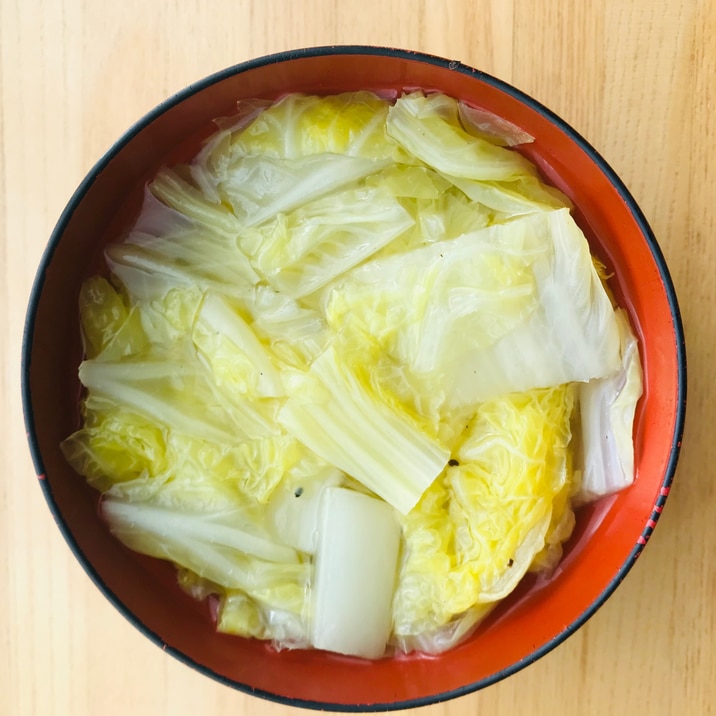 【野菜スープ】昆布茶で作る白菜のスープ